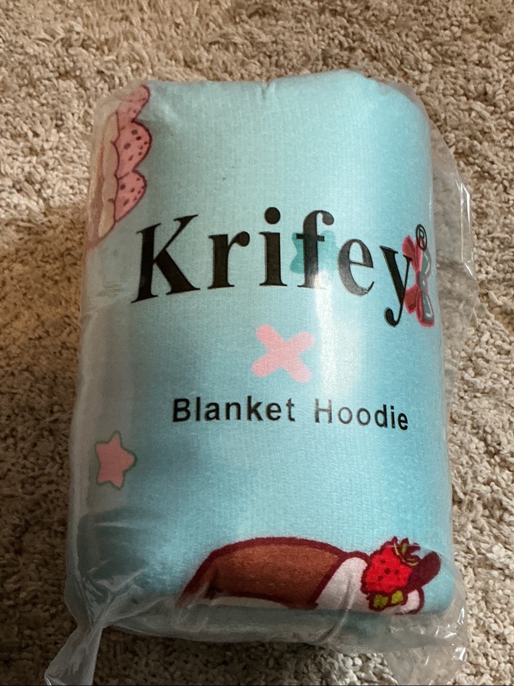 Blue Blanket Hoodie - Women's Cozy Hooded Throw